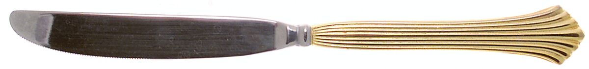 Gold Rosewell (Gold Electroplate) Modern Solid Knife by Reed & Barton-1