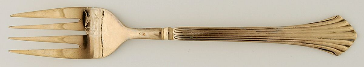 Gold Rosewell (Gold Electroplate) Individual Salad Fork by Reed & Barton-1