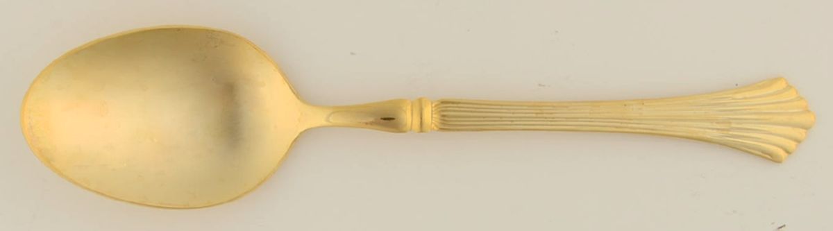 Gold Rosewell (Gold Electroplate) Tablespoon (Serving Spoon) by Reed & Barton-1