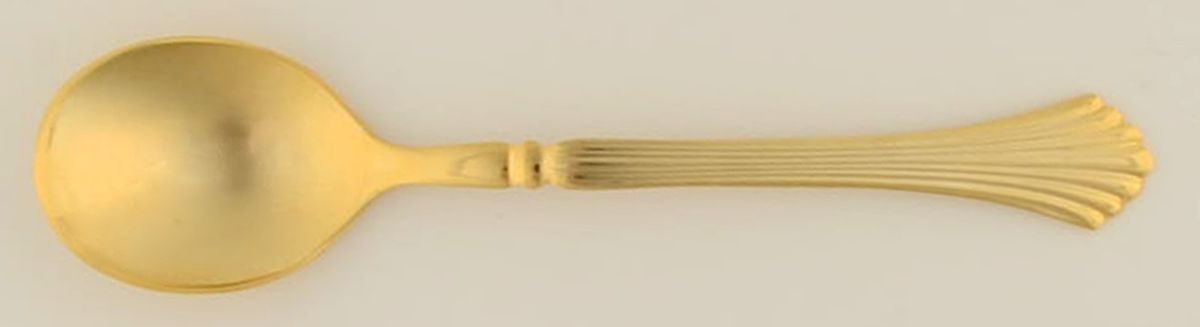 Gold Rosewell (Gold Electroplate) Sugar Spoon by Reed & Barton-1