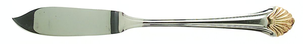 Golden Seafare (Stainless-Gold) Flat Handle Master Butter Knife by Reed & Barton-1