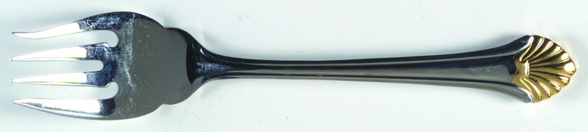 Golden Seafare (Stainless-Gold) Individual Salad Fork by Reed & Barton-1