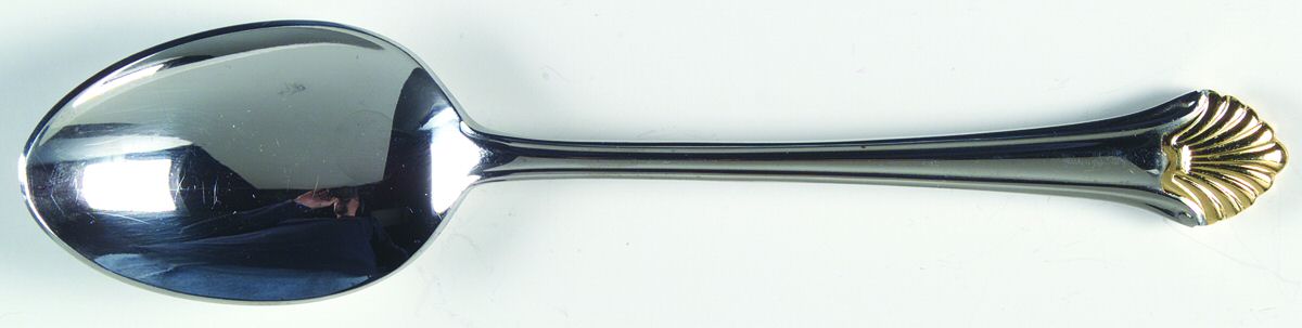 Golden Seafare (Stainless-Gold) Tablespoon (Serving Spoon) by Reed & Barton-1