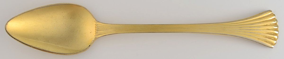 Golden Shell (Gold Electroplate) Teaspoon by Reed & Barton-1