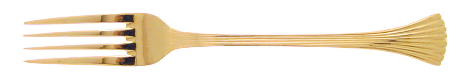 Golden Shell (Gold Electroplate) Fork by Reed & Barton-1
