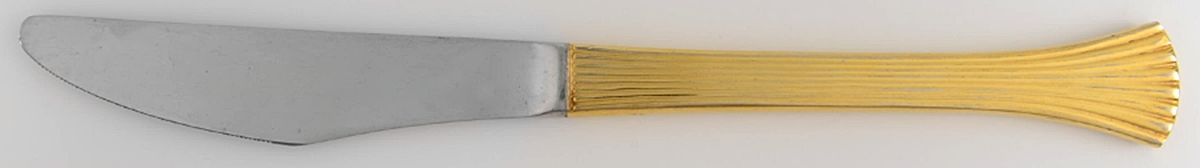 Golden Shell (Gold Electroplate) Modern Solid Knife by Reed & Barton-1