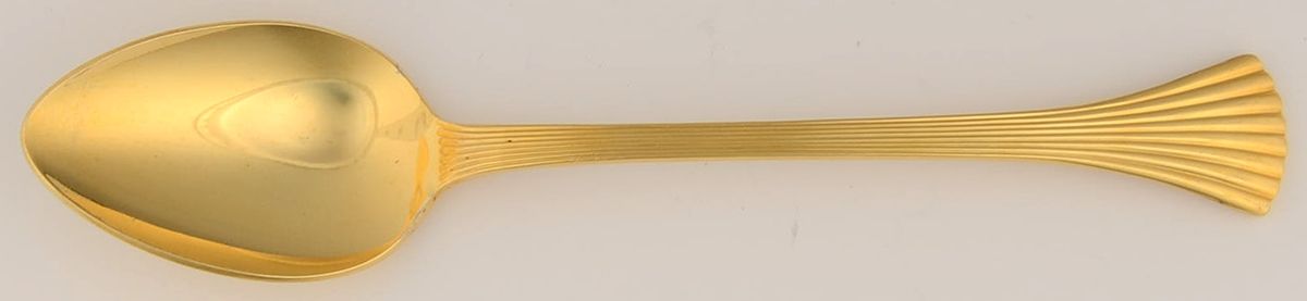 Golden Shell (Gold Electroplate) Place/Oval Soup Spoon by Reed & Barton-1