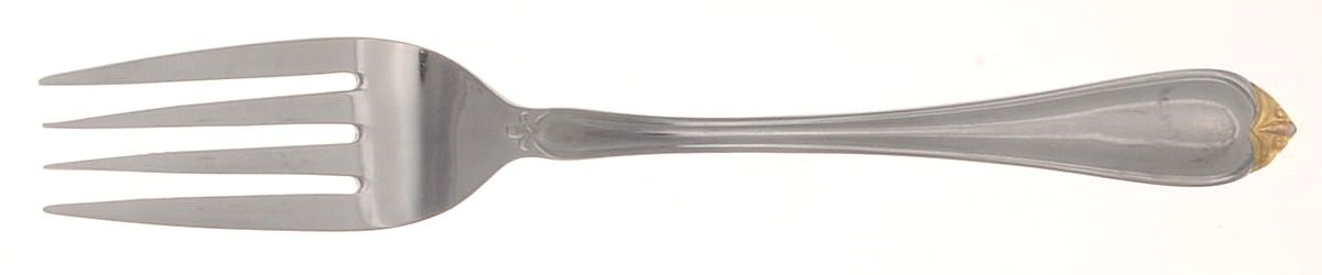 Golden Solange (Stainless, Gold Acct) Individual Salad Fork by Reed & Barton-1
