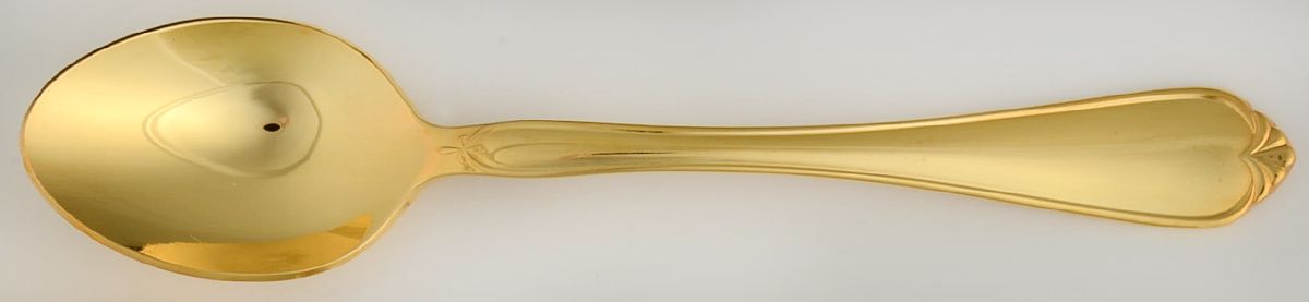 Gold Solange (Gold Electroplate) Teaspoon by Reed & Barton-1