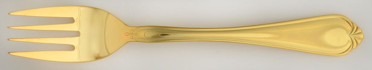 Gold Solange (Gold Electroplate) Individual Salad Fork by Reed & Barton-1