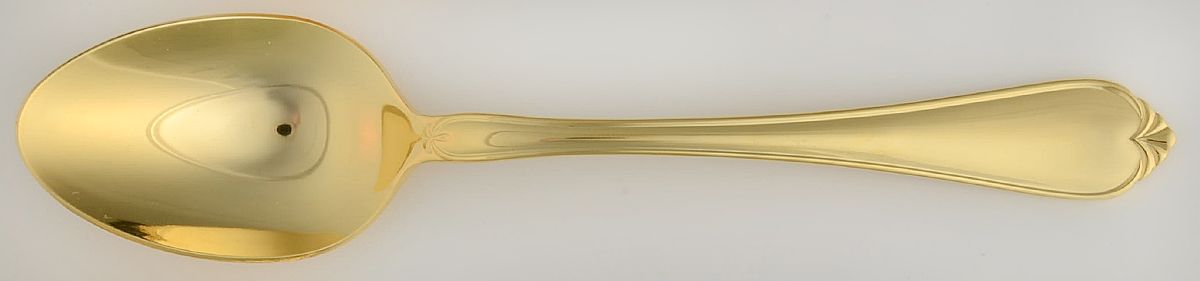 Gold Solange (Gold Electroplate) Place/Oval Soup Spoon by Reed & Barton-1