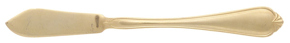 Gold Solange (Gold Electroplate) Flat Handle Master Butter Knife by Reed & Barton-1