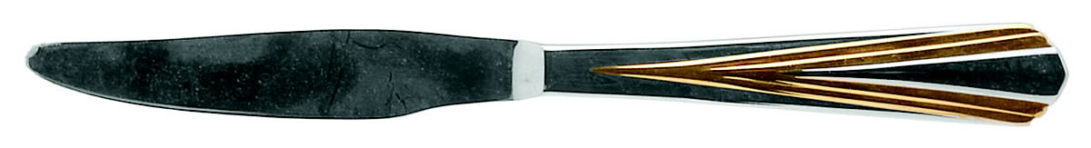 Golden Spire (Stainless, Gold Accent) Modern Hollow Knife by Reed & Barton-1