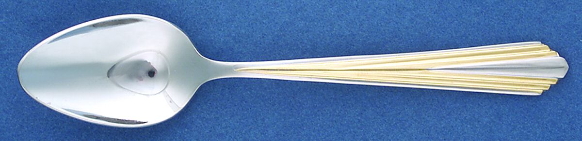 Golden Spire (Stainless, Gold Accent) Teaspoon by Reed & Barton-1