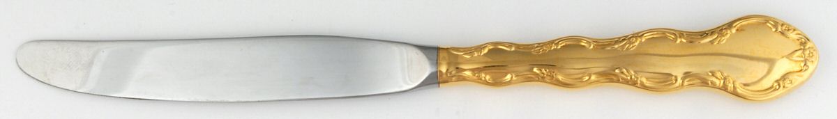 Golden Summertime (Gold Electroplate) Modern Hollow Knife by Reed & Barton-1