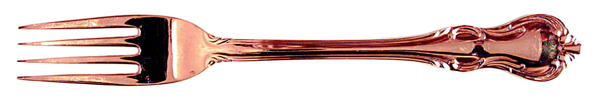 Golden Treasure (Gold Electroplate, 1967) Fork by Reed & Barton-1
