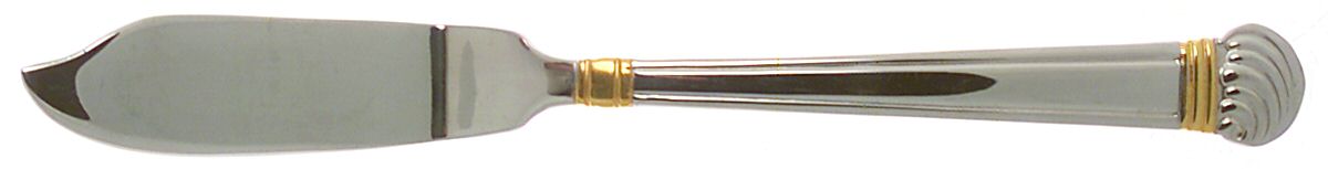 Golden Winterthur Swirl (Stainless) Flat Handle Master Butter Knife by Reed & Barton-1