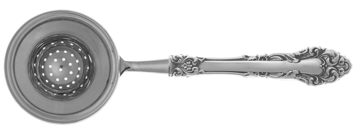 Grande Renaissance (Sterling, 1967) Tea Strainer Overcup Serving-Stainless Bowl HC by Reed & Barton-1