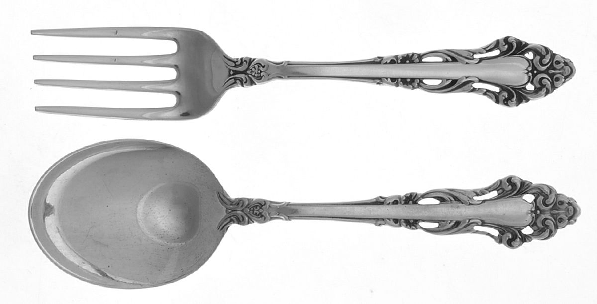 Grande Renaissance (Sterling, 1967) 2 Pc Baby Set (BF, BS) by Reed & Barton-1