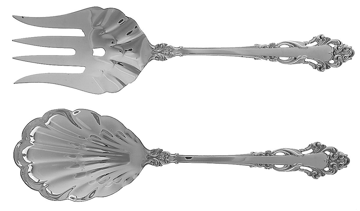 Grande Renaissance (Sterling, 1967) (2 Pc) Solid Salad Set by Reed & Barton-1
