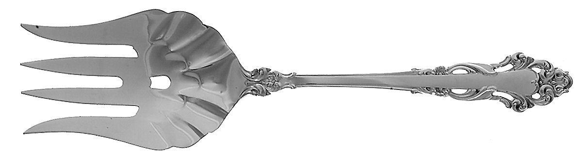 Grande Renaissance (Sterling, 1967) Solid Salad Serving Fork by Reed & Barton-1