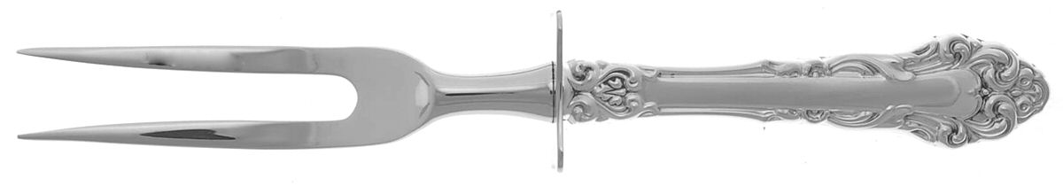 Grande Renaissance (Sterling, 1967) Small Steak Carving Fork with Stainless Prongs by Reed & Barton-1