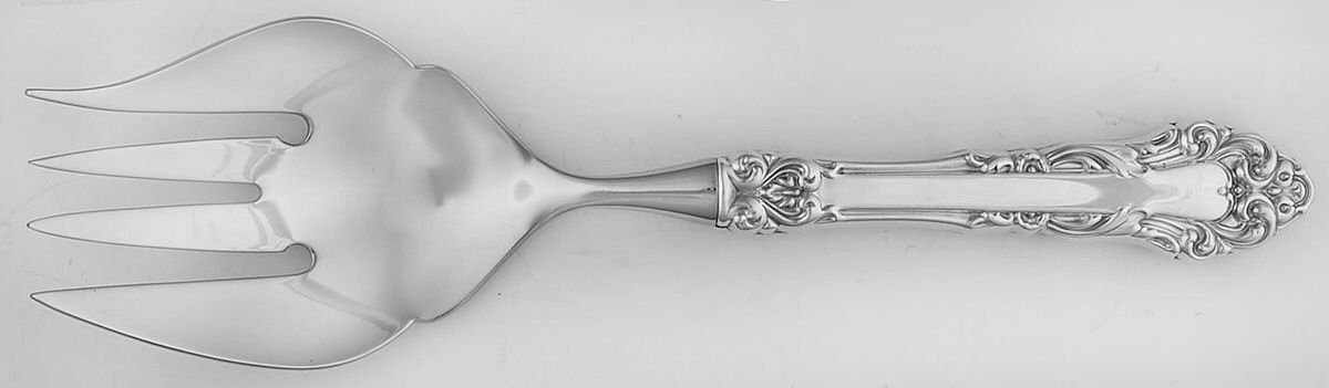 Grande Renaissance (Sterling, 1967) Serving Fork with Stainless Tines by Reed & Barton-1