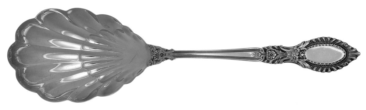 Guildhall (Sterling, 1941, No Monos) Medium Solid Berry/Casserole Spoon by Reed & Barton-1