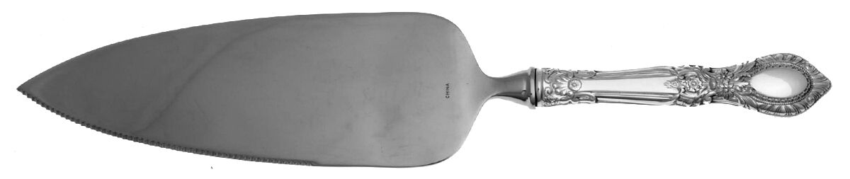 Guildhall (Sterling, 1941, No Monos) Pie Server with Serrated Stainless Blade HC by Reed & Barton-1