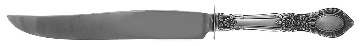 Guildhall (Sterling, 1941, No Monos) Small Steak Carving Knife with Stainless Blade by Reed & Barton-1