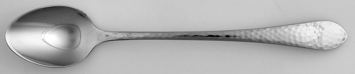 Hammered Antique Glossy (Stainless) Iced Tea Spoon by Reed & Barton-1