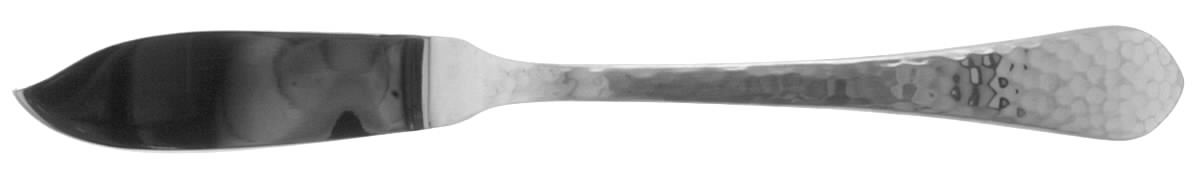 Hammered Antique Glossy (Stainless) Flat Handle Master Butter Knife by Reed & Barton-1