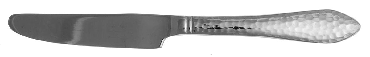 Hammered Antique Glossy (Stainless) Flat Handle Butter Spreader by Reed & Barton-1
