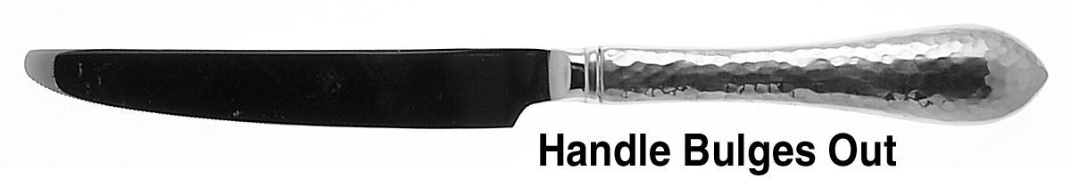Hammered Antique Glossy (Stainless) New French Hollow Knife by Reed & Barton-1