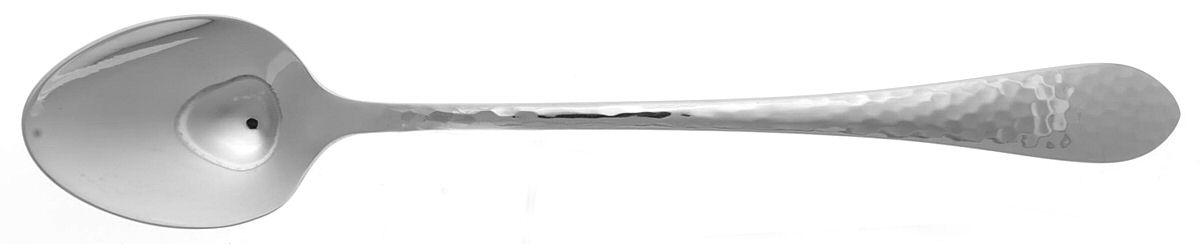 Hammered Antique Glossy (Stainless) Iced Tea Spoon by Reed & Barton-1