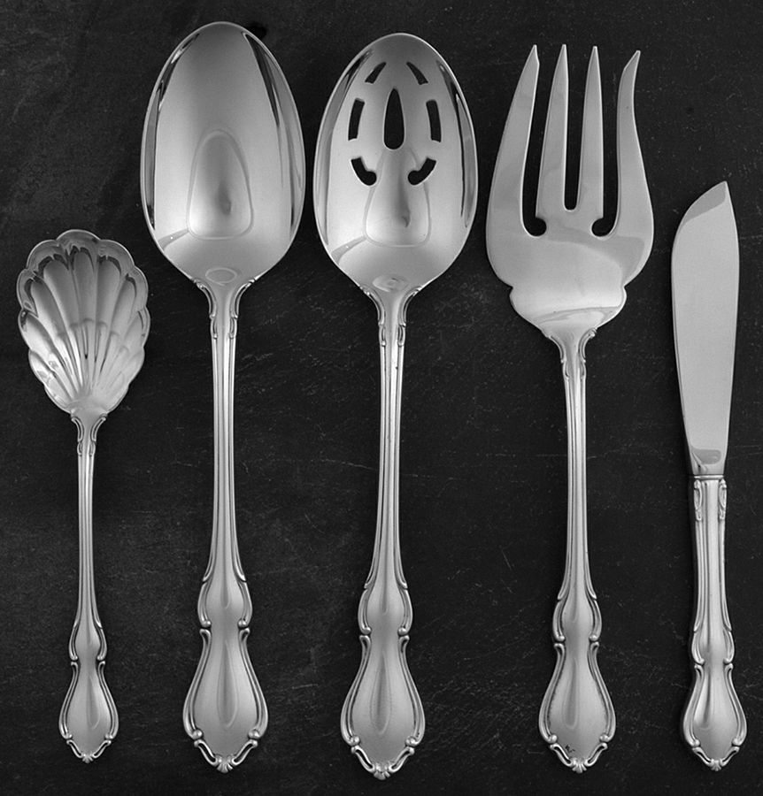 Hampton Court (Sterling, 1964) 5 Piece Hostess Set by Reed & Barton-1