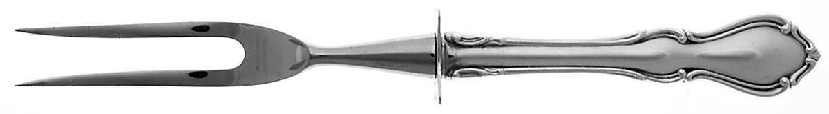 Hampton Court (Sterling, 1964) Small Carving Fork W/Sterling Guard by Reed & Barton-1
