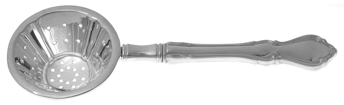 Hampton Court (Sterling, 1964) Individual Overcup Tea Strainer with Silverplate Bowl by Reed & Barton-1