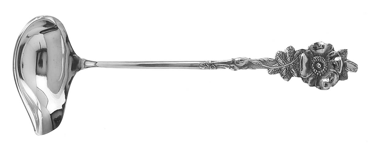 Harlequin (Silverplate 1964) Solid Piece Cream Ladle by Reed & Barton-1