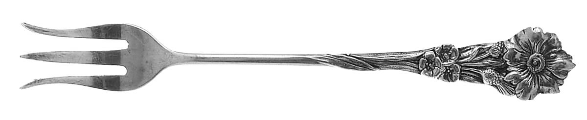 Harlequin (Silverplate 1964) Olive Fork by Reed & Barton-1