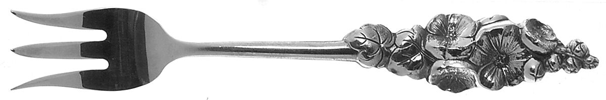 Harlequin (Silverplate 1964) Cocktail/Seafood Fork by Reed & Barton-1