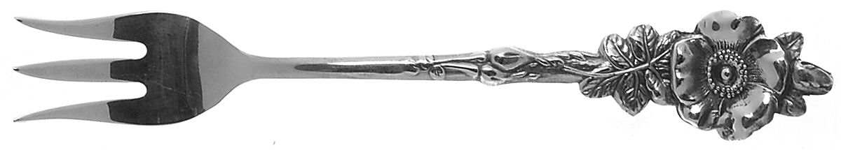 Harlequin (Silverplate 1964) Cocktail/Seafood Fork by Reed & Barton-1