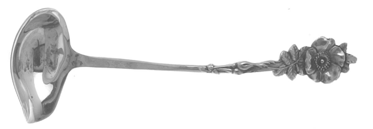 Harlequin (Sterling) Solid Piece Cream Ladle by Reed & Barton-1