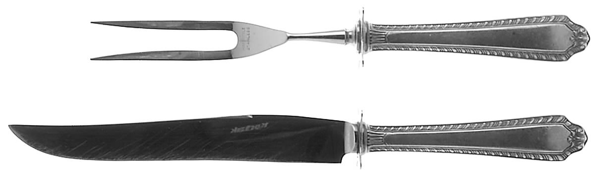 Hawthorne (Sterling, 1934) Small Stainless Blade 2-Piece Steak Carving Set by Reed & Barton-1