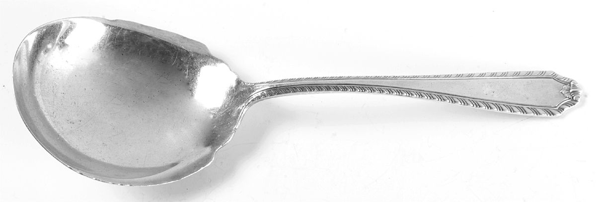 Hawthorne (Sterling, 1934) Preserve Spoon by Reed & Barton-1