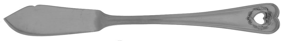 Hearts & Flowers (Stainless) Flat Handle Master Butter Knife by Reed & Barton-1