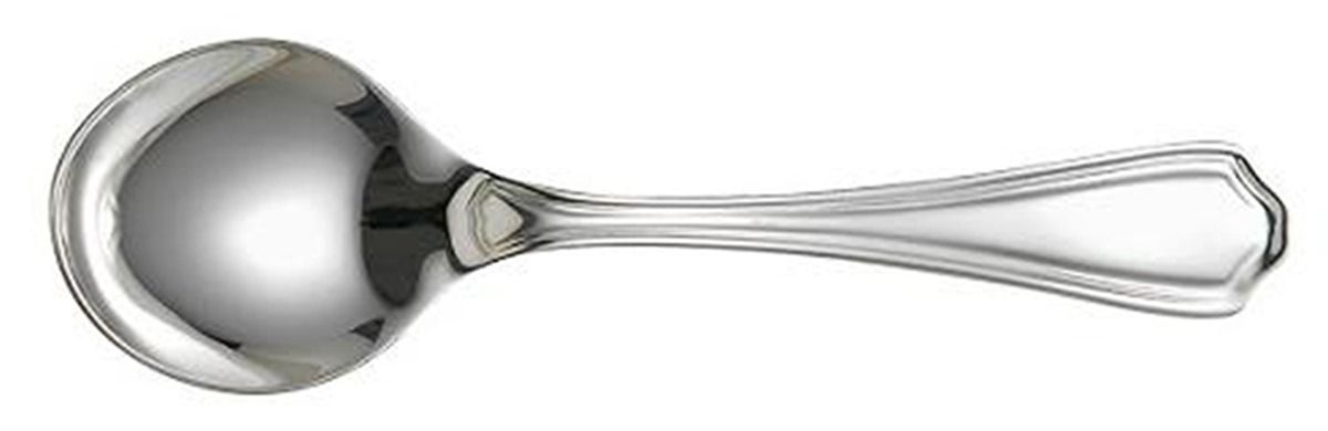 Hepplewhite-Plain (Sterling, 1907, No Monos) New Style Straight Handle Baby Spoon by Reed & Barton-1