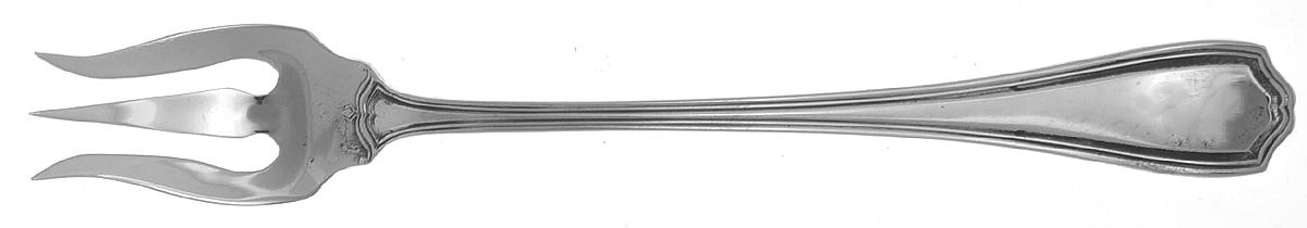 Hepplewhite-Plain (Sterling, 1907, No Monos) Olive Fork by Reed & Barton-1