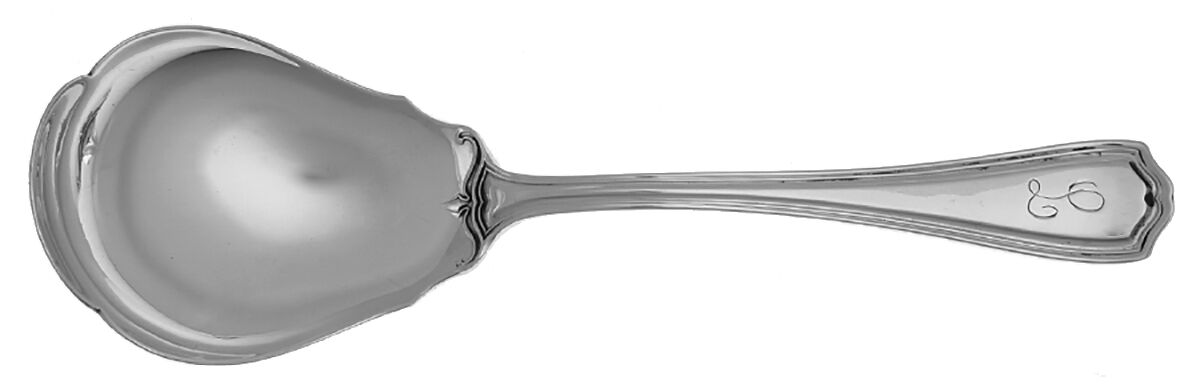 Hepplewhite-Plain (Sterling, 1907, No Monos) Large Jelly Spoon by Reed & Barton-1