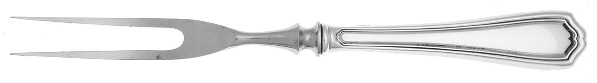 Hepplewhite-Plain (Sterling, 1907, No Monos) Individual 2-Prong Stainless Bird Fork by Reed & Barton-1